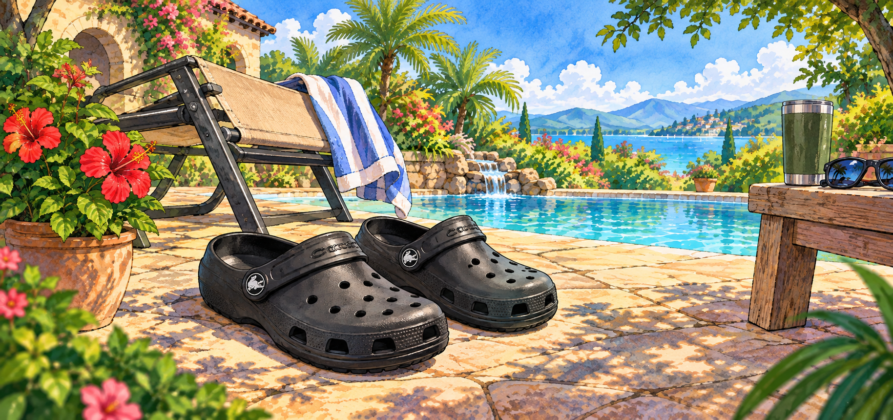 Crocs Relaxed original artwork