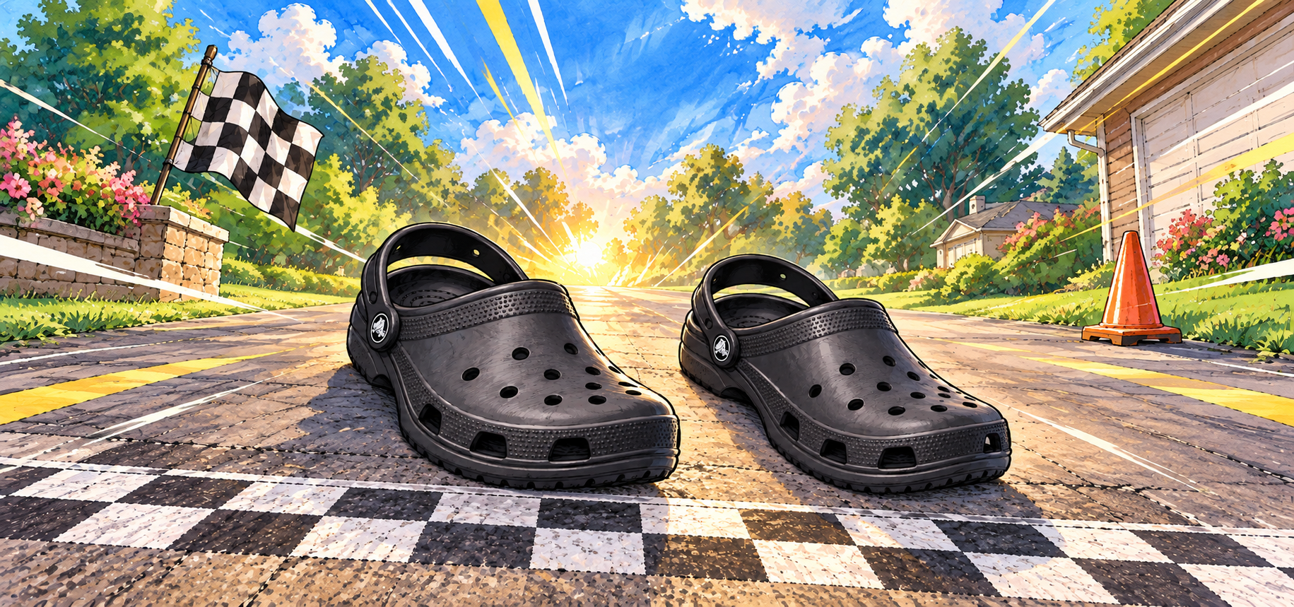 Crocs Sports Mode original artwork